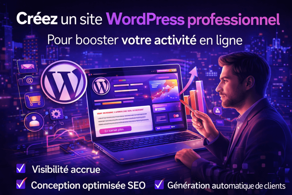 Créez un site WordPress professionnel pour booster votre activité en ligne