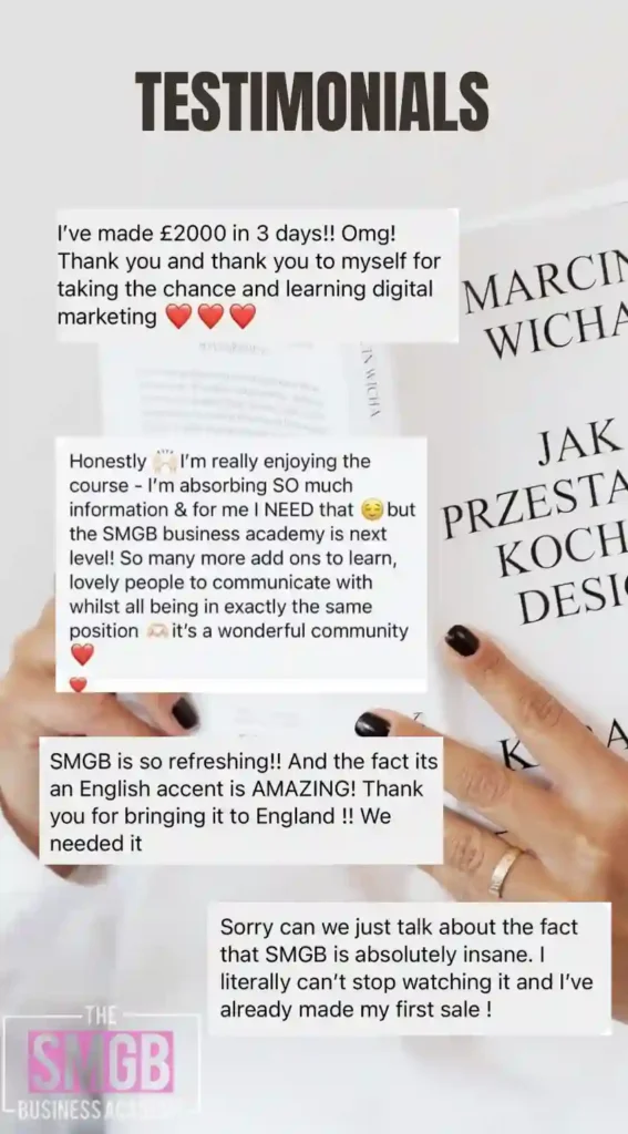 Testimonials of the SMGB Business academy 2025 |Opinion of the SMGB Business academy | Avis de la SMGB Business academy 2025