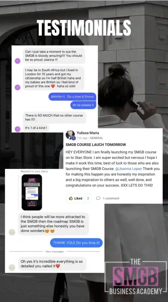 Testimonials of the SMGB Business academy 2025 |Opinion of the SMGB Business academy | Avis de la SMGB Business academy 2025