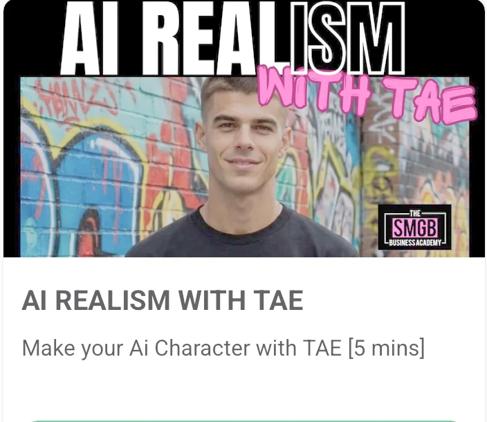 Module The AI realism with TAE - SMGB business academy - digiwebpulse.com
