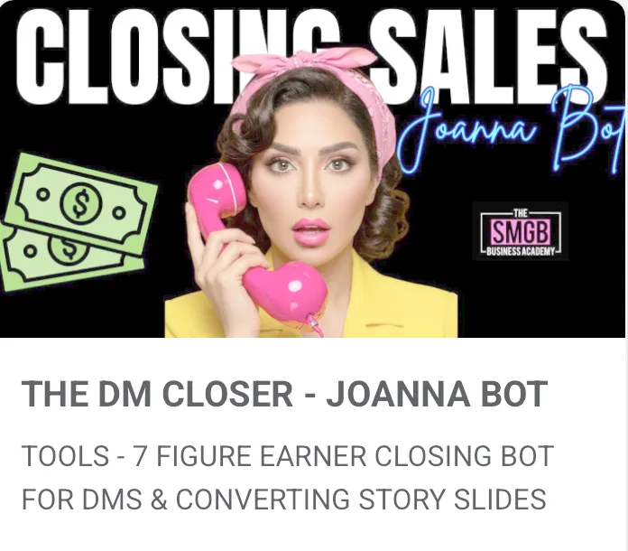 Joanna Sales Closer Bot